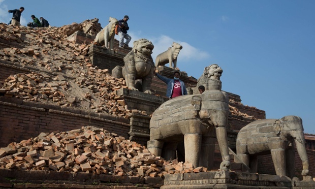 Bakhtapur after the April 25, 2015 Nepal earthquake. (Menahem Kahana)